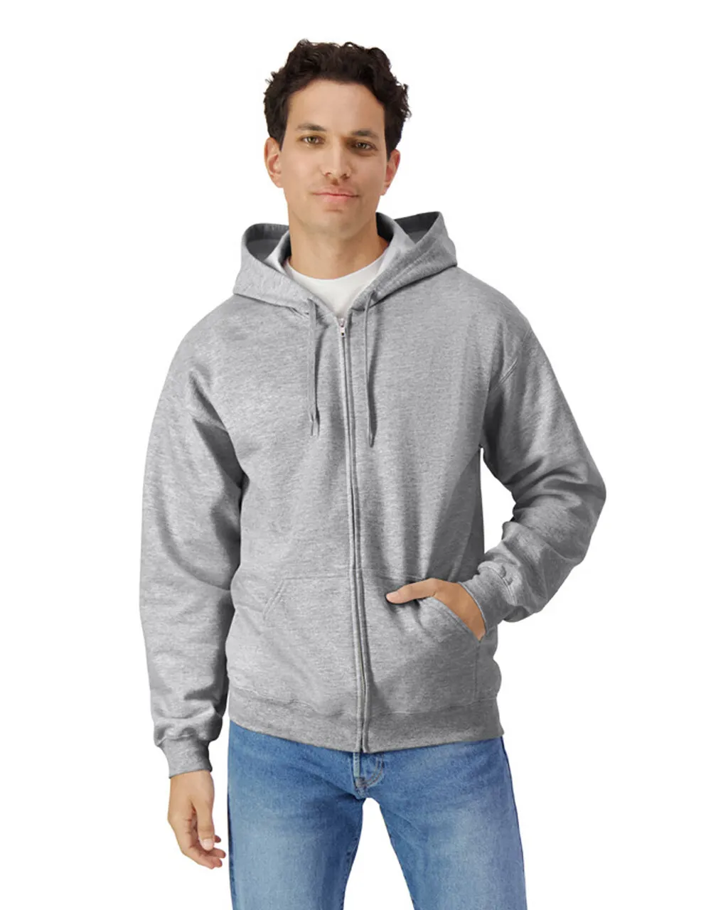 Gildan® SF600 Midweight Fleece Adult Full Zip Hooded Sweatshirt